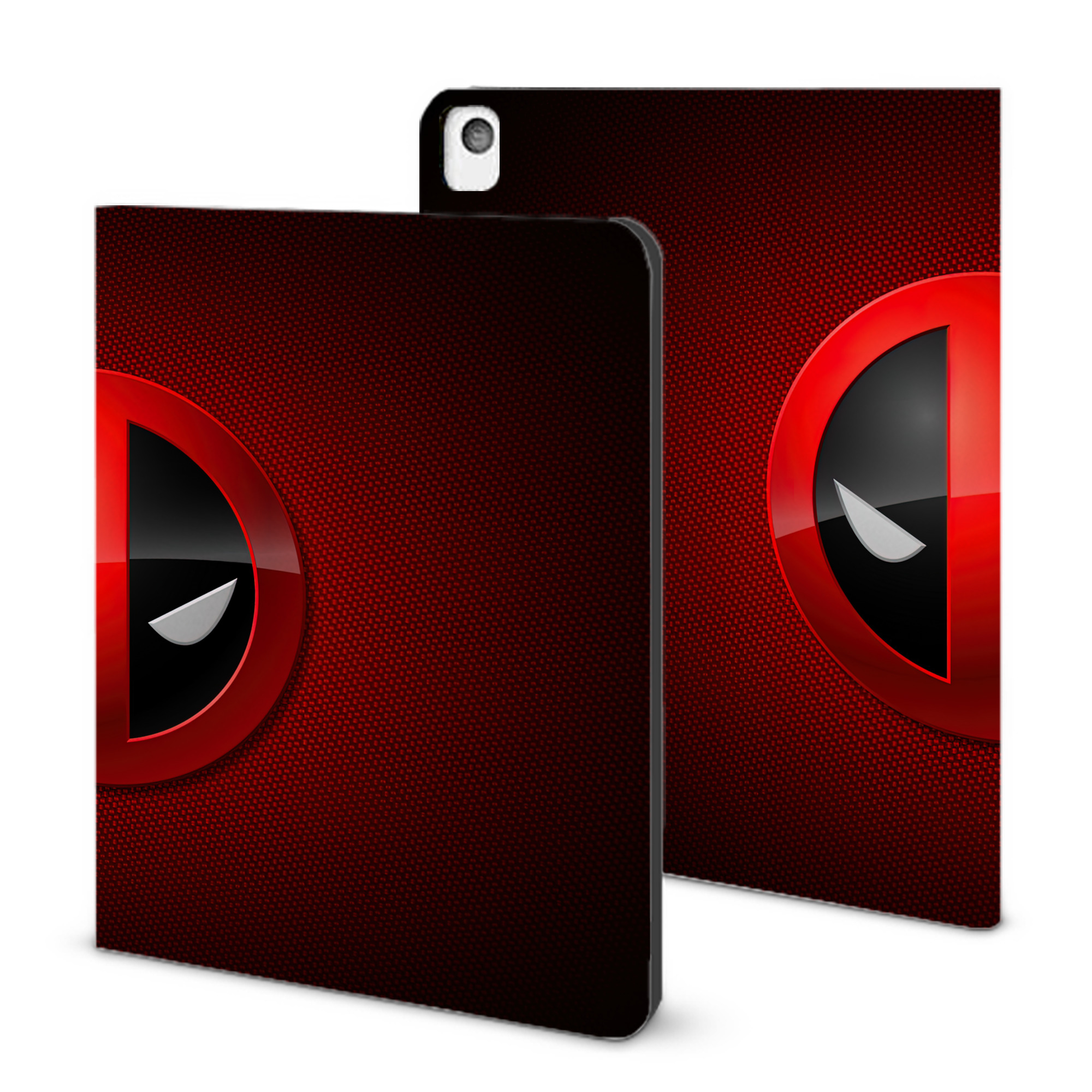 （画像用） Deadpool デッドプール IPadケース ペンホルダー付き ブックスタイルデザイン